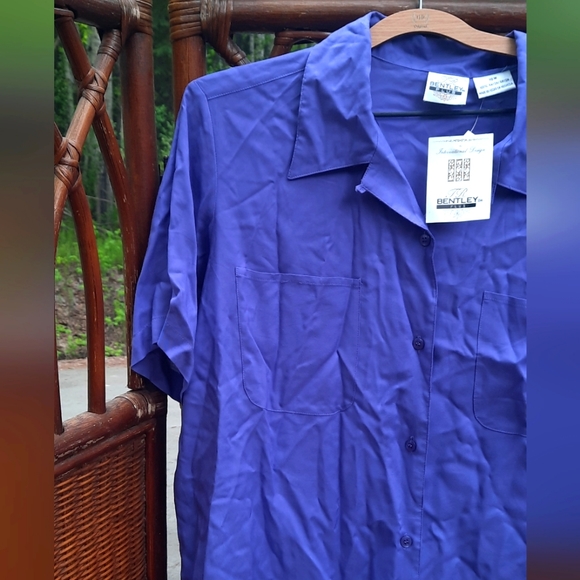 🍀3/15 🆕️ Vintage 80s Bentley Plus Short Sleeve Shirt - Picture 3 of 4